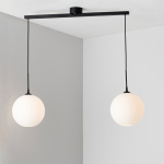 Pendelupphäng Skena För Två Pendlar Mattvit Pendelupphäng Skena För Två Pendlar Mattvit