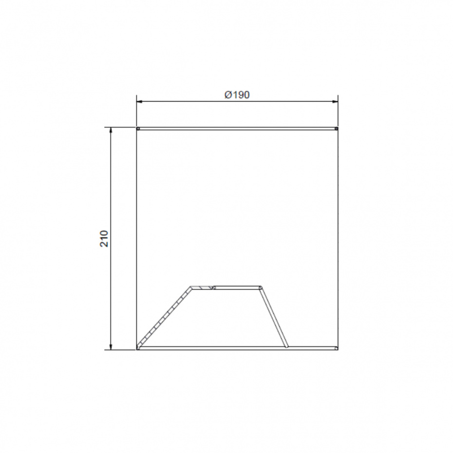 Dual Lampskärm Ø19cm Svart Linne