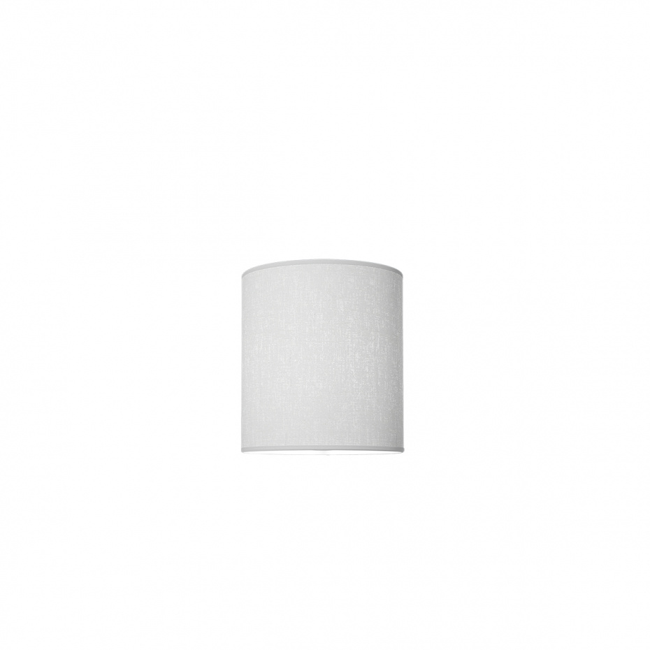 Dual Lampskärm Ø19cm Vit Linne