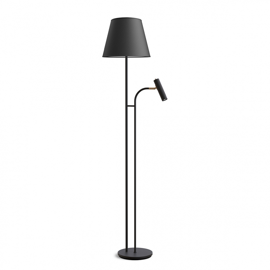 Slender Lampskärm Ø34cm Svart Linne