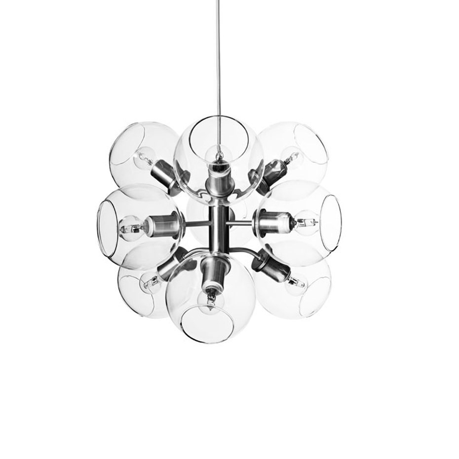 Tage 50 Pendel Nickel/Klarglas