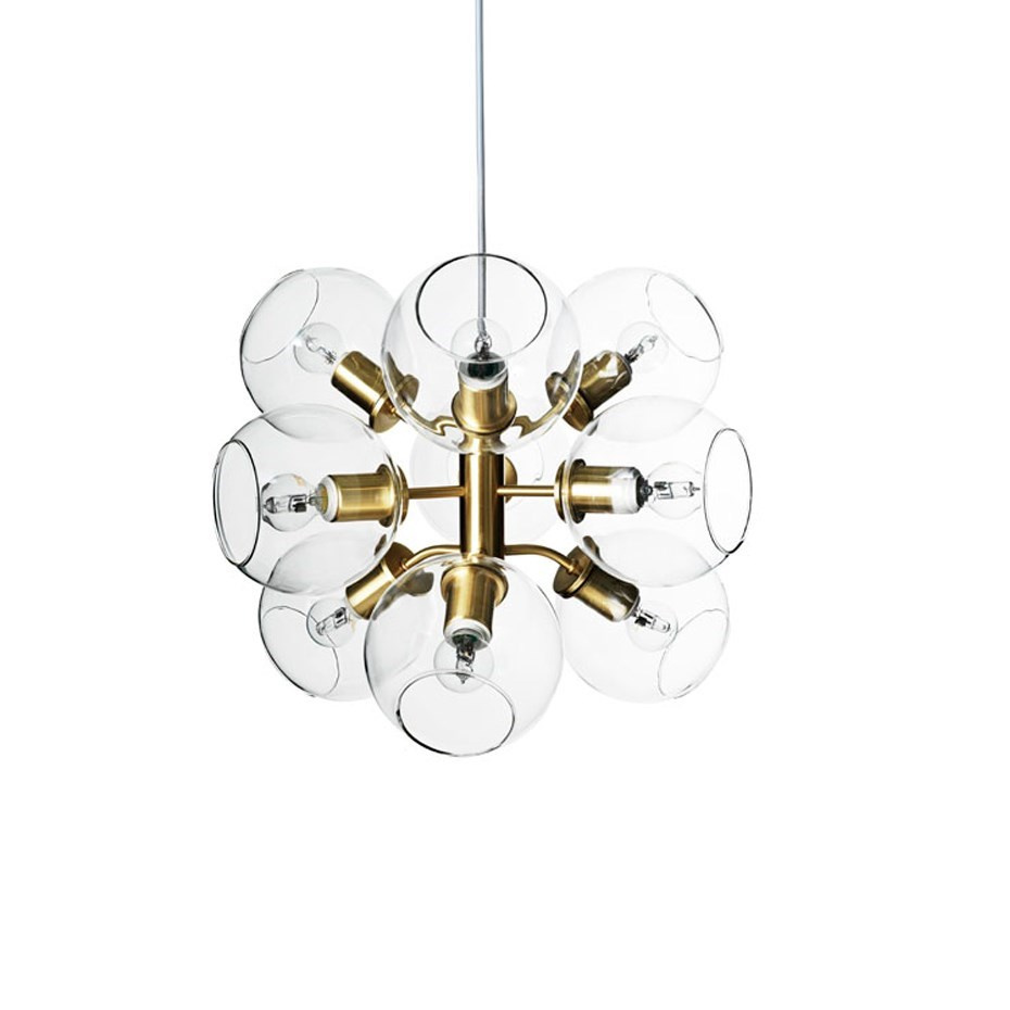 Tage 50 Pendel Mässing/Klarglas