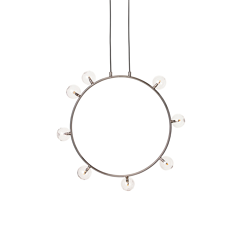 Air 50 Pendel Silver/Klarglas