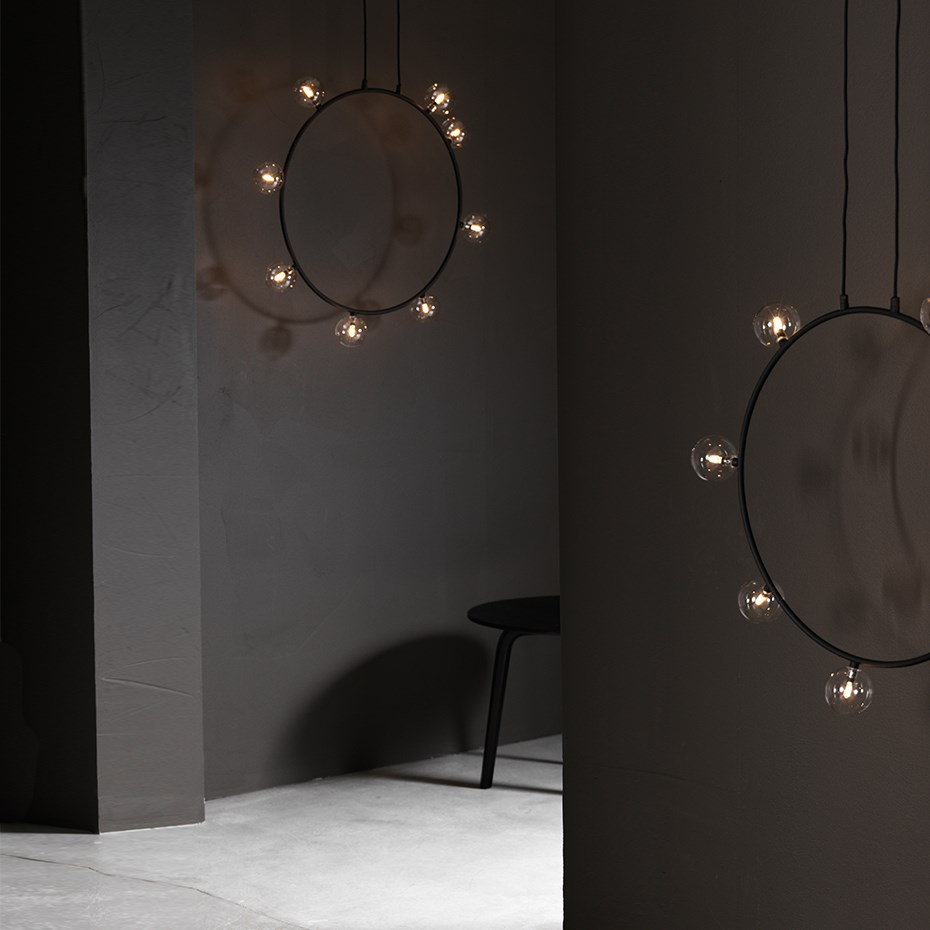 Air 50 Pendel Svart/Klarglas