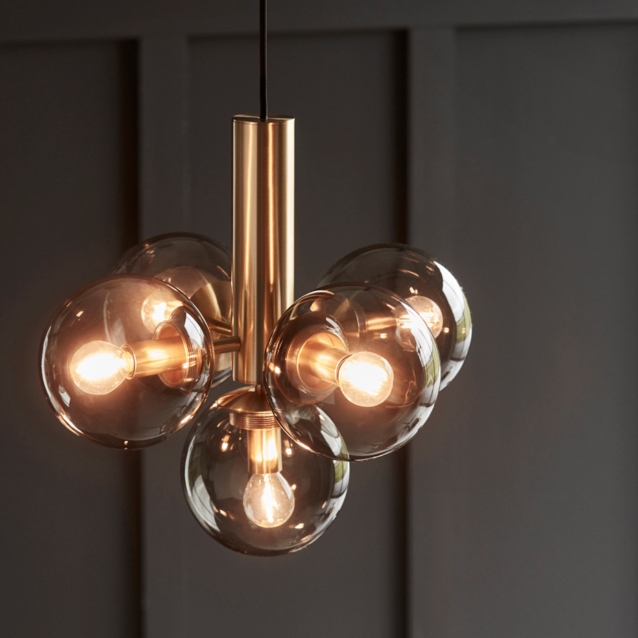 Avenue 43 Pendel Mässing/Rökfärgad