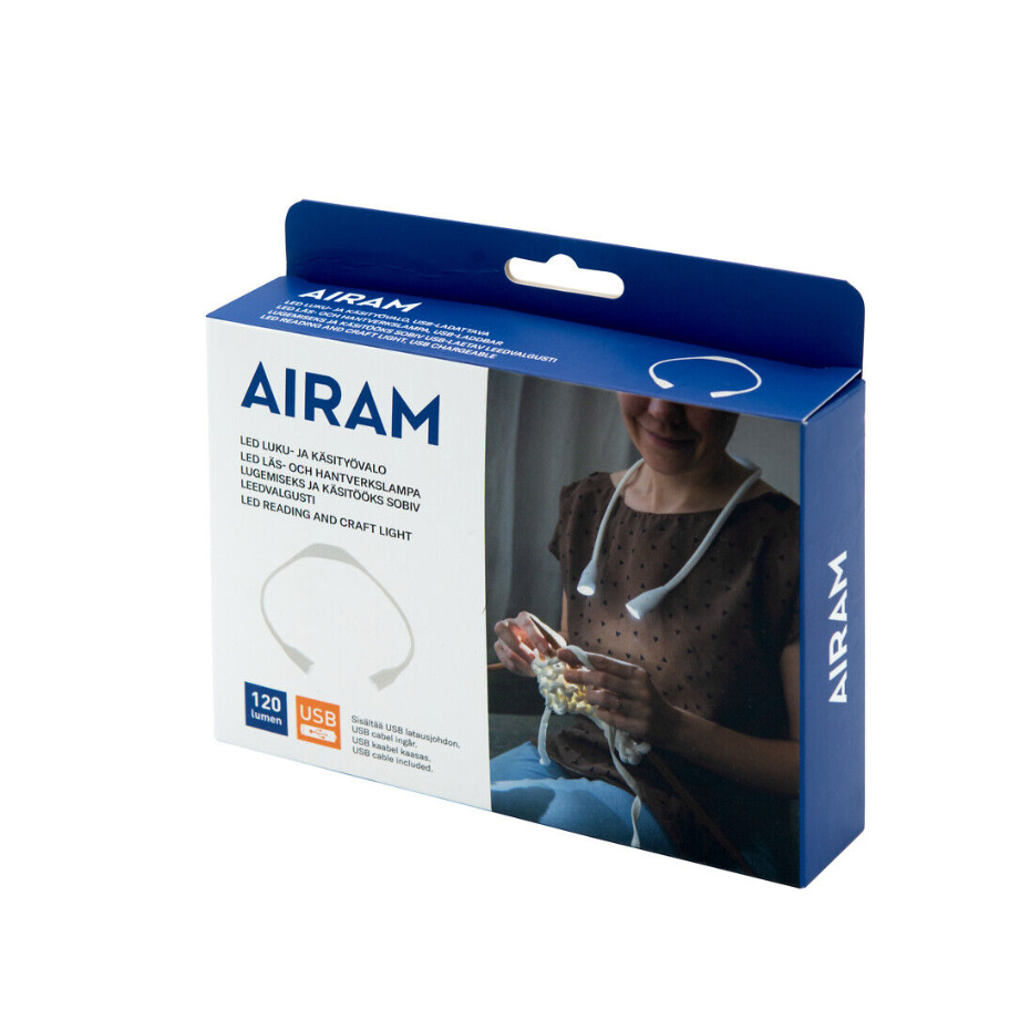 Airam Läs- Och Handarbetslampa Vit