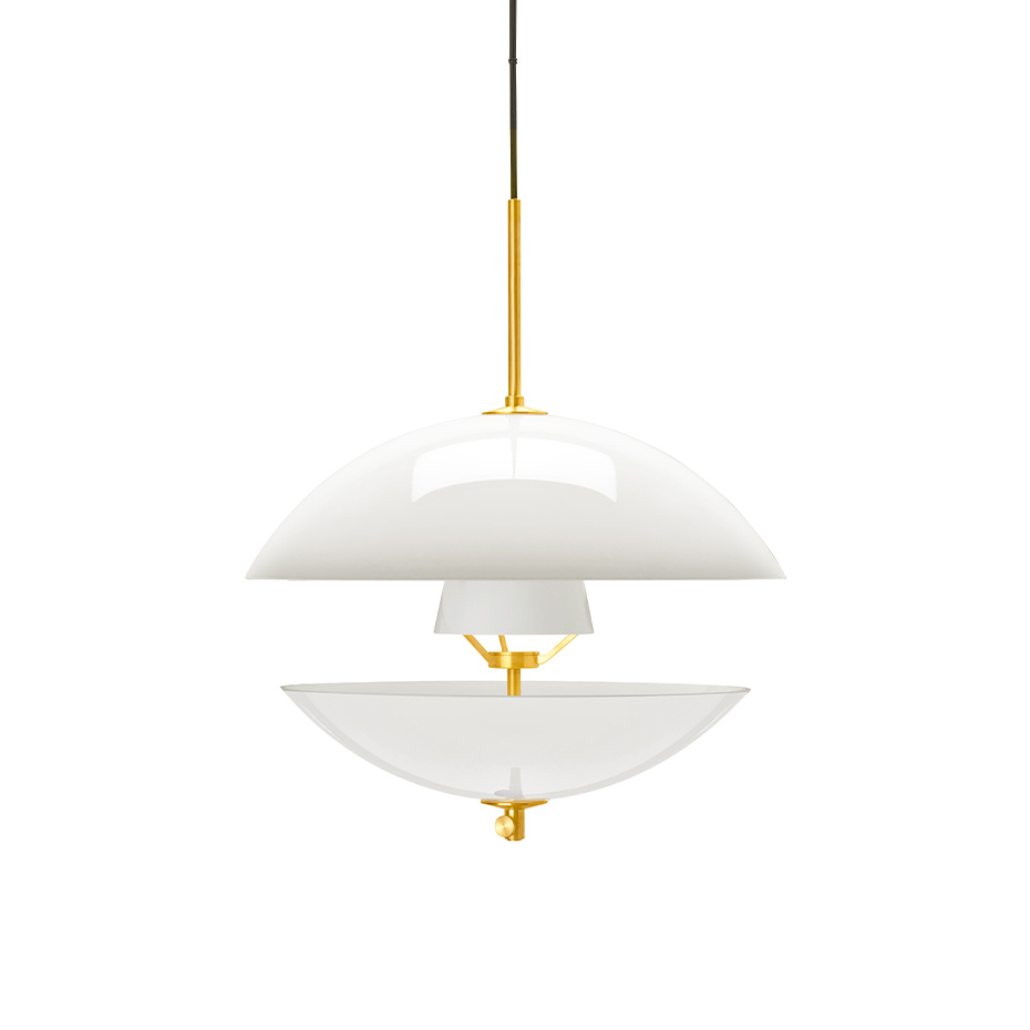 Clam Pendel Ø550 Opal/Brass