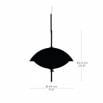 Clam Pendel Ø440 Opal/Brass Clam Pendel Ø440 Opal/Brass