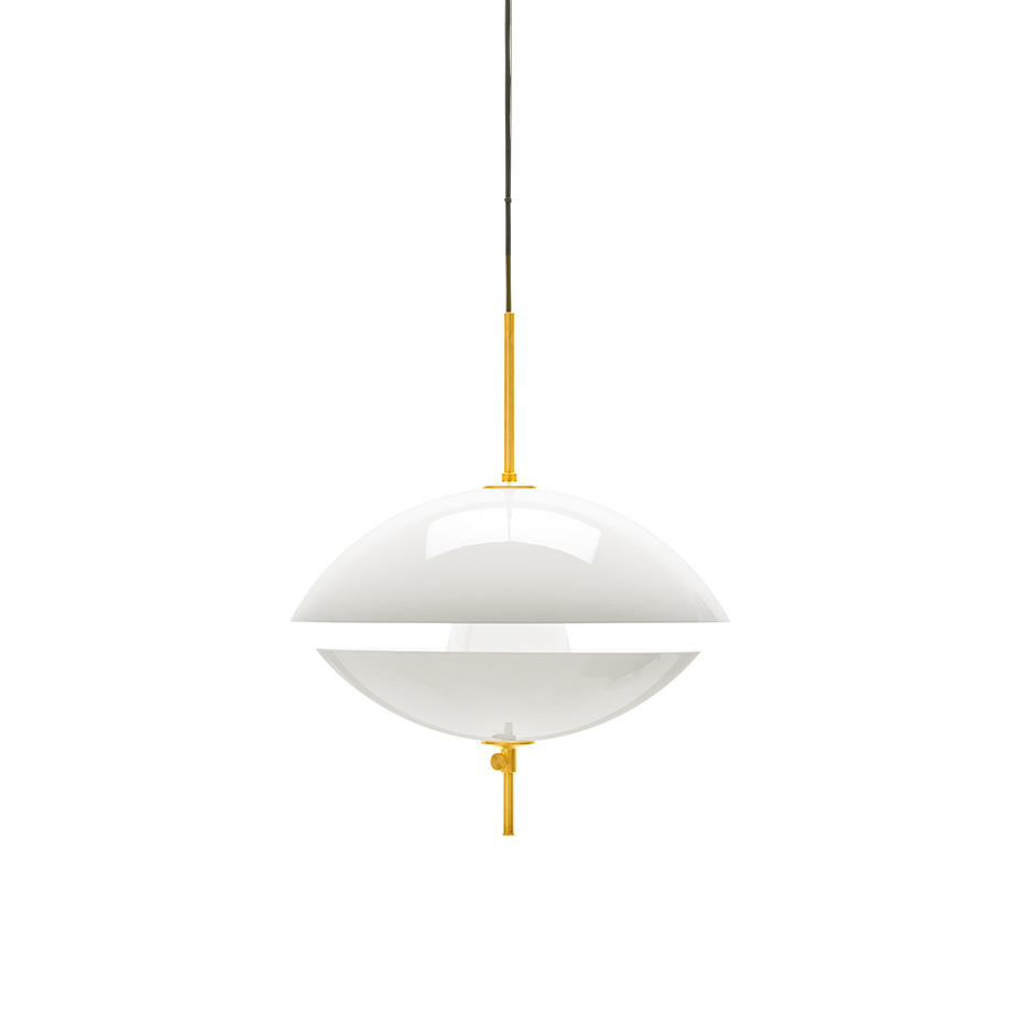 Clam Pendel Ø440 Opal/Brass