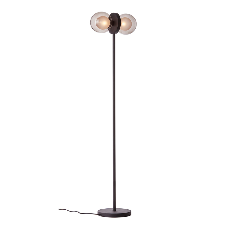 Discus 143 Golvlampa Svart/Rökfärgad