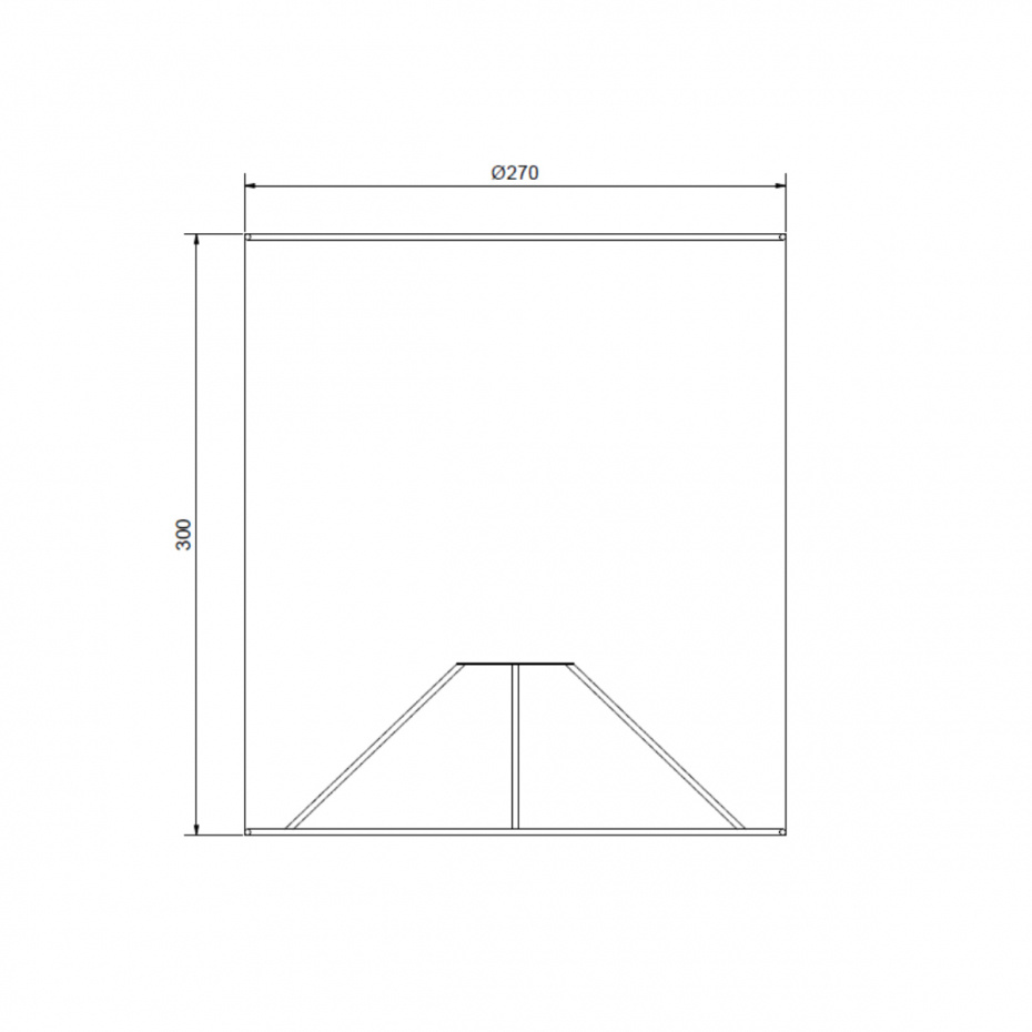 Dual Lampskärm Ø27cm Svart Linne