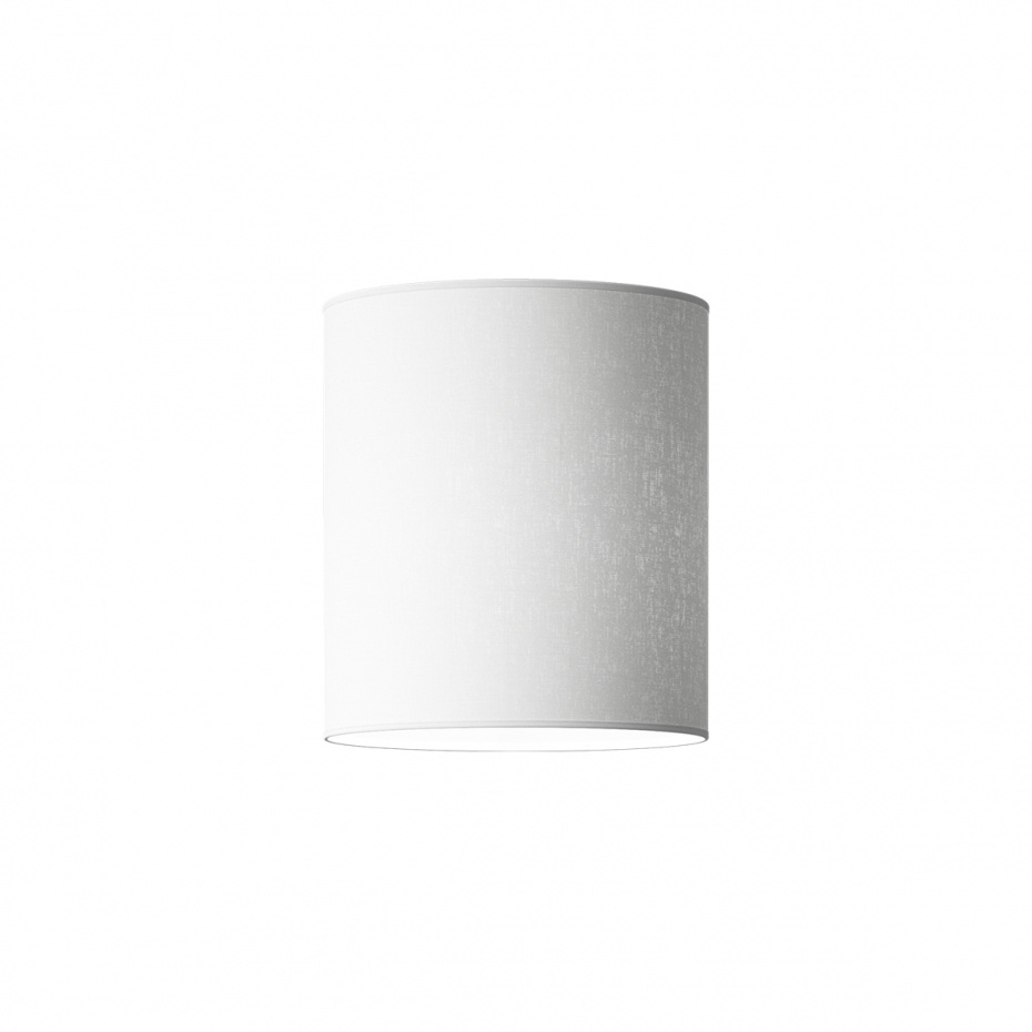Dual Lampskärm Ø27cm Vit Linne