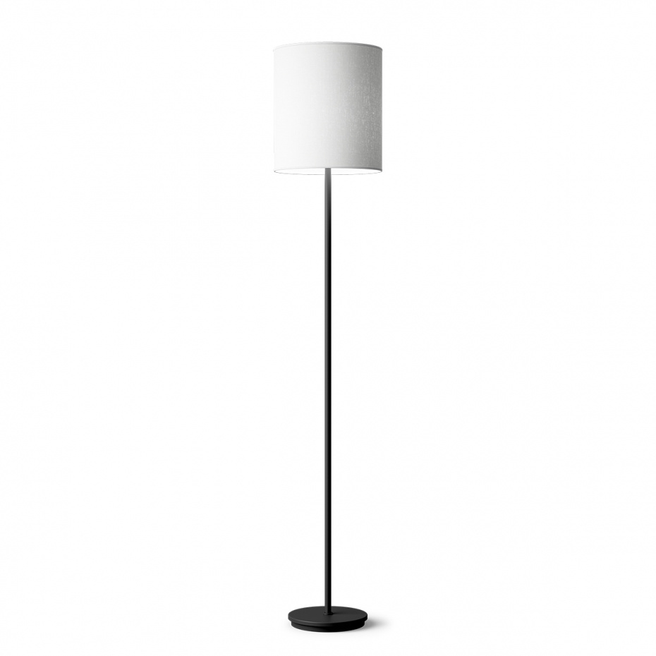 Dual Lampskärm Ø27cm Vit Linne
