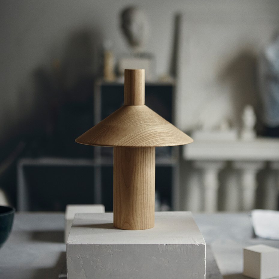 Pepa Bordslampa Natural Ash Wood