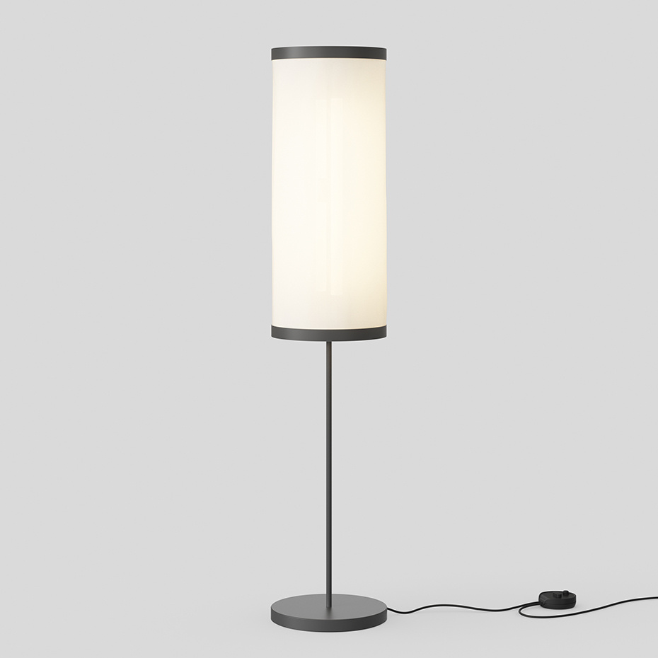 Isol 30/76 Golvlampa Black With Snowsound Technology