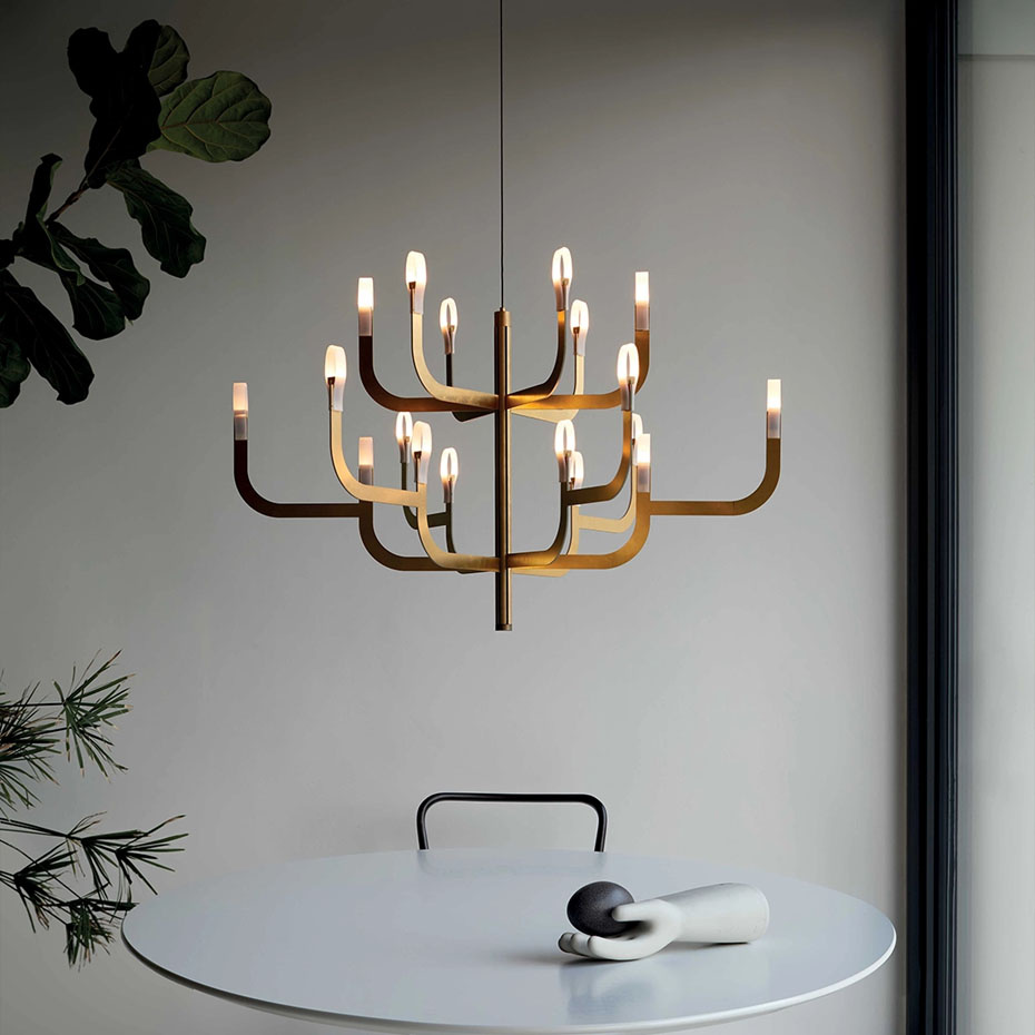 J-us Configuration A Ljuskrona Matt Black