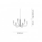 J-us Configuration A Ljuskrona Satin Gold J-us Configuration A Ljuskrona Satin Gold