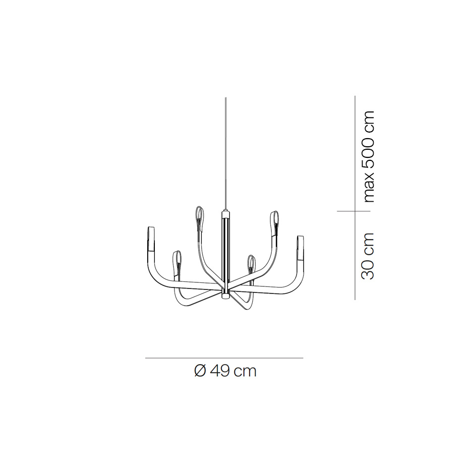 J-us Configuration A Ljuskrona Satin Gold