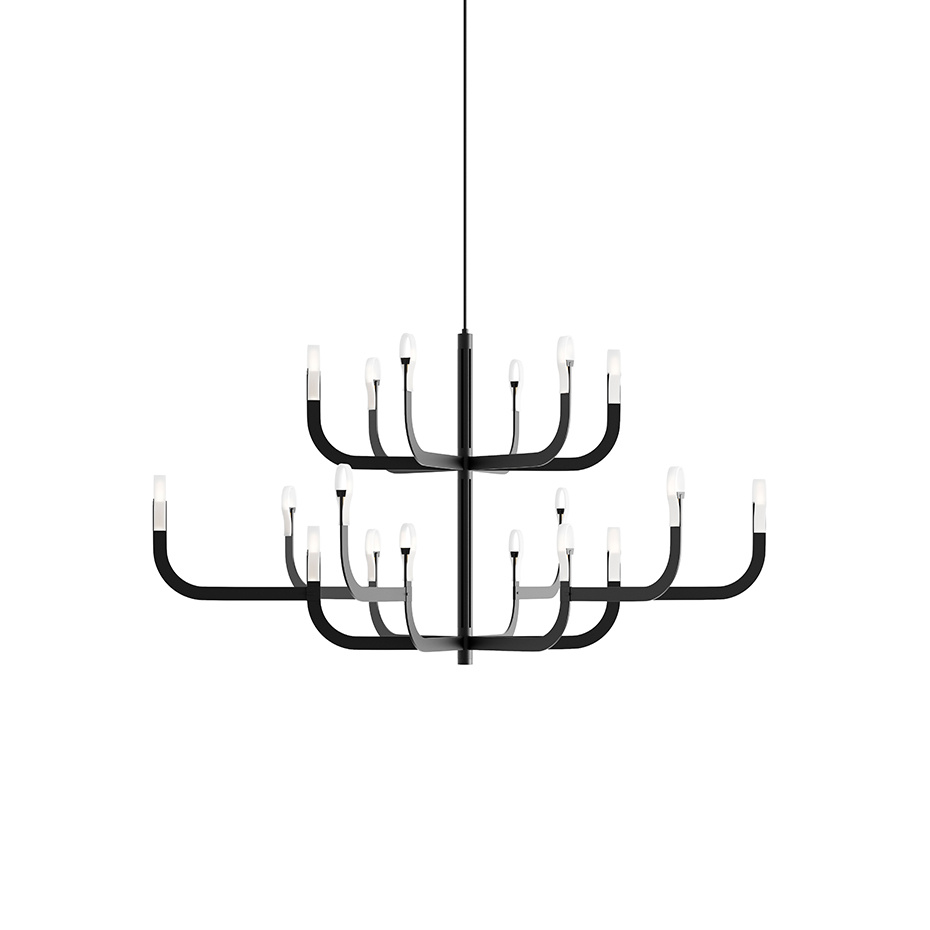 J-us Configuration G Ljuskrona Matt Black