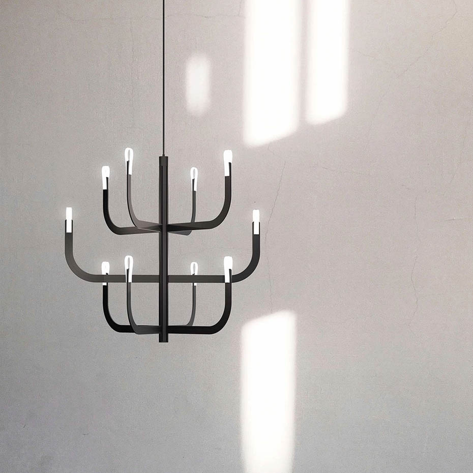 J-us Configuration G Ljuskrona Matt Black