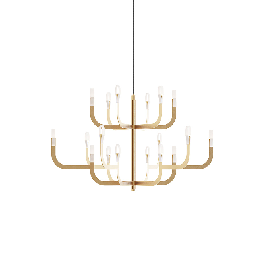 J-us Configuration G Ljuskrona Satin Gold