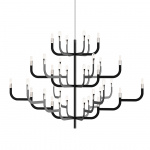 J-us Configuration XL Ljuskrona Matt Black J-us Configuration XL Ljuskrona Matt Black