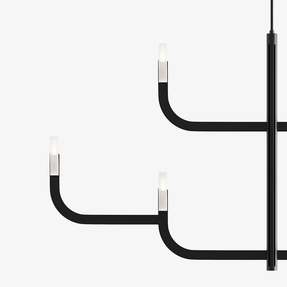 J-us Configuration XL Ljuskrona Matt Black