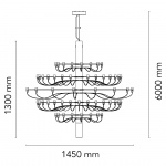 Sarfatti 2097/75 Ljuskrona LED Matt Black Sarfatti 2097/75 Ljuskrona LED Matt Black