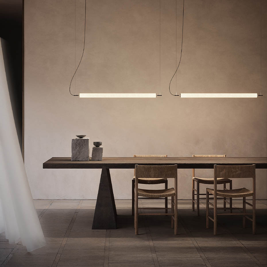 Hono A16 Horizontal Pendel Matt Black/White