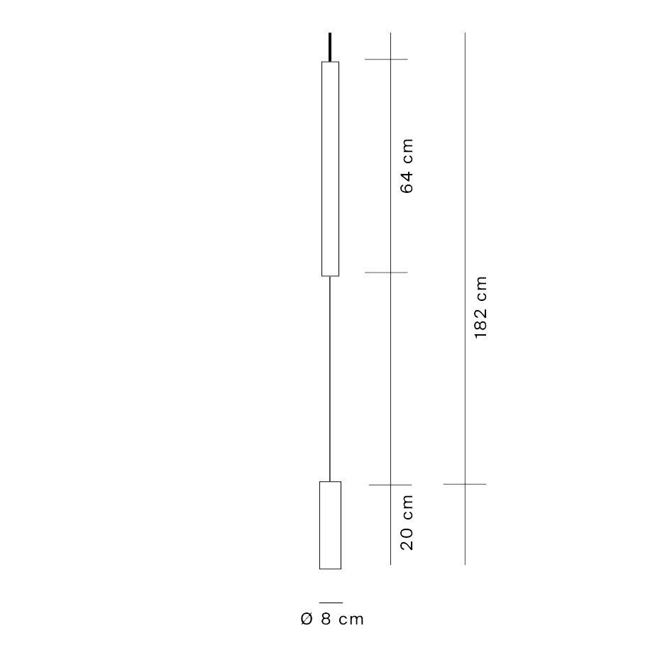 Hono A16 Golvlampa Matt Black/White