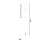 Hono A16 Golvlampa Matt Black/White Hono A16 Golvlampa Matt Black/White