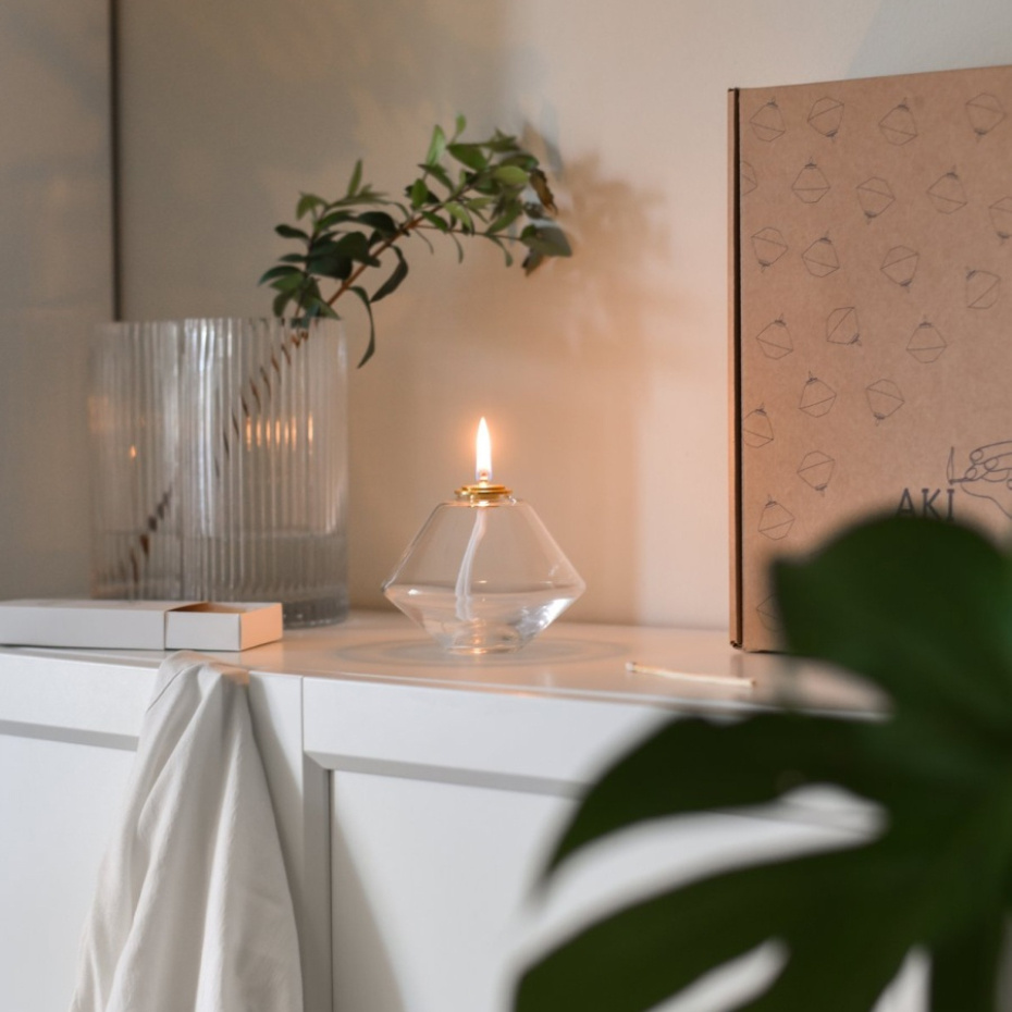 Aki Oljelampa Small Forest Green