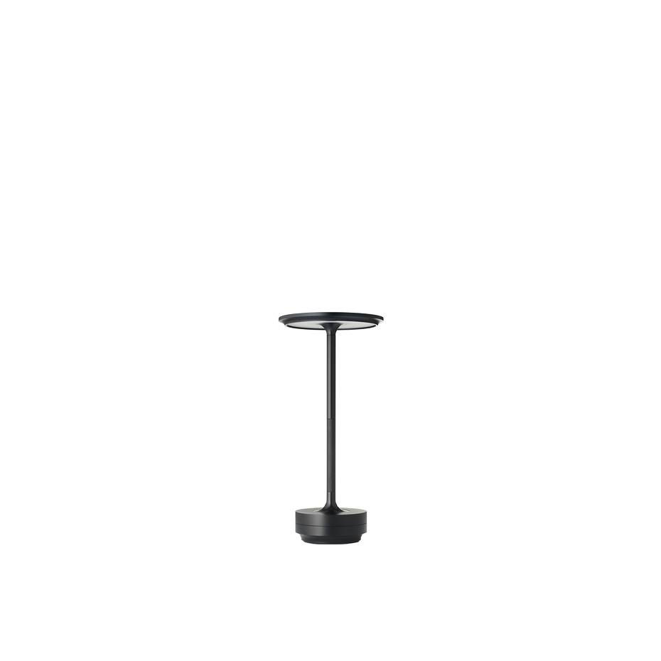Turn Portable Bordslampa Black Aluminium
