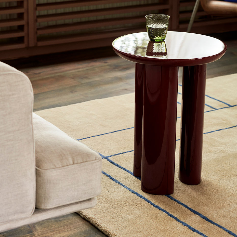 Tung Sidobord JA3 Burgundy Red