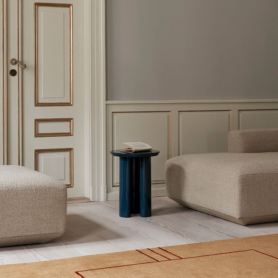 Tung Sidobord JA3 Steel Blue