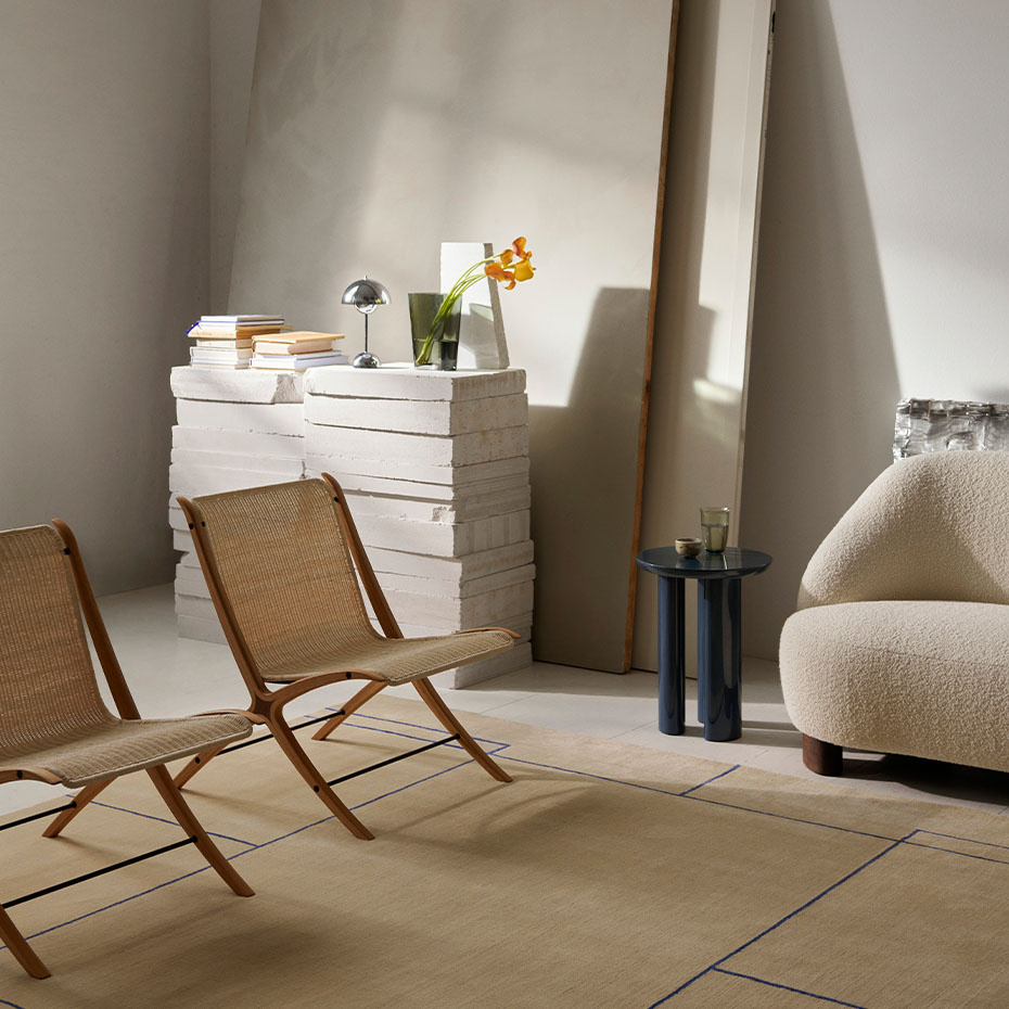 Tung Sidobord JA3 Steel Blue