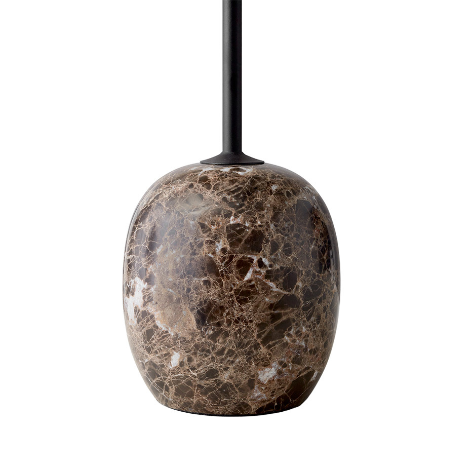 Lato Sidobord LN8 Round Ø40cm Warm Black & Emperador Marble