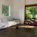 Lato Sidobord LN8 Round Ø40cm Lacquered Walnut & Emperador Marble Lato Sidobord LN8 Round Ø40cm Lacquered Walnut & Emperador Marble