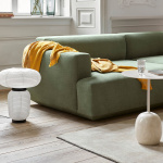 Lato Sidobord LN8 Round Ø40cm Ivory White & Crema Diva Marble Lato Sidobord LN8 Round Ø40cm Ivory White & Crema Diva Marble