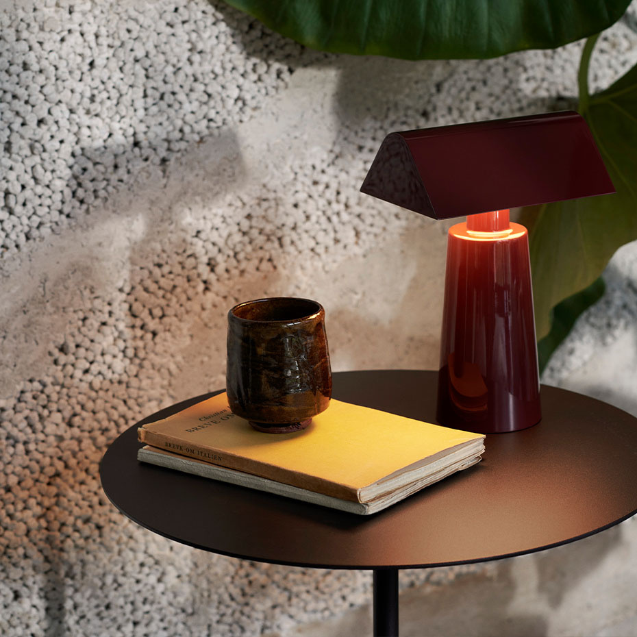 Lato Sidobord LN8 Round Ø40cm Deep Green & Verde Alpi Marble