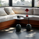 Lato Sidobord LN8 Round Ø40cm Deep Green & Verde Alpi Marble Lato Sidobord LN8 Round Ø40cm Deep Green & Verde Alpi Marble