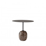 Lato Sidobord LN9 Oval 40x50cm Warm Black & Emperador Marble Lato Sidobord LN9 Oval 40x50cm Warm Black & Emperador Marble