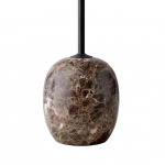 Lato Sidobord LN9 Oval 40x50cm Warm Black & Emperador Marble Lato Sidobord LN9 Oval 40x50cm Warm Black & Emperador Marble