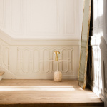 Lato Sidobord LN9 Oval 40x50cm Ivory White & Crema Diva Marble Lato Sidobord LN9 Oval 40x50cm Ivory White & Crema Diva Marble