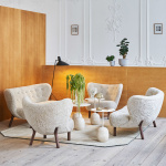 Lato Sidobord LN9 Oval 40x50cm Ivory White & Crema Diva Marble Lato Sidobord LN9 Oval 40x50cm Ivory White & Crema Diva Marble