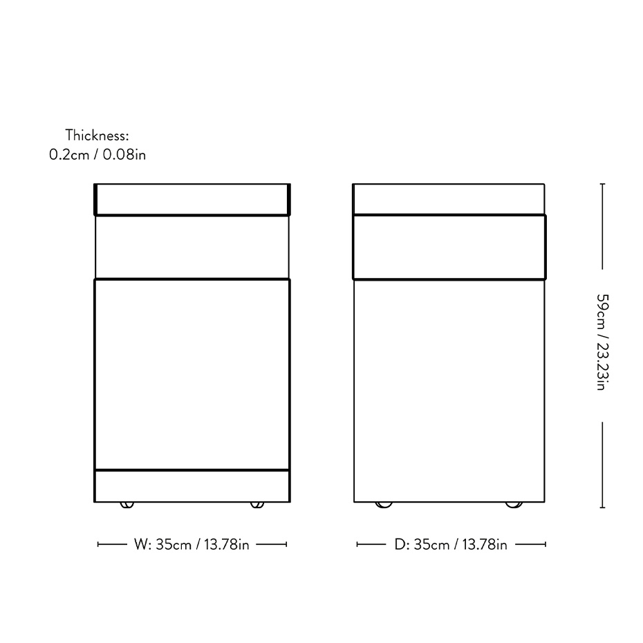 Rotate Sidobord SC73 Ivory