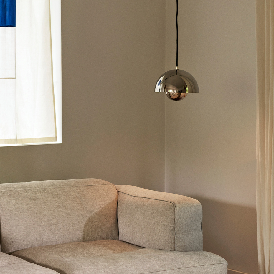 Flowerpot Pendel VP1 Ø23cm Chrome-Plated