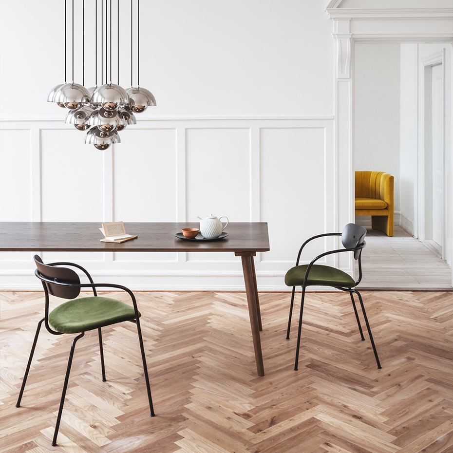 Flowerpot Pendel VP1 Ø23cm Chrome-Plated