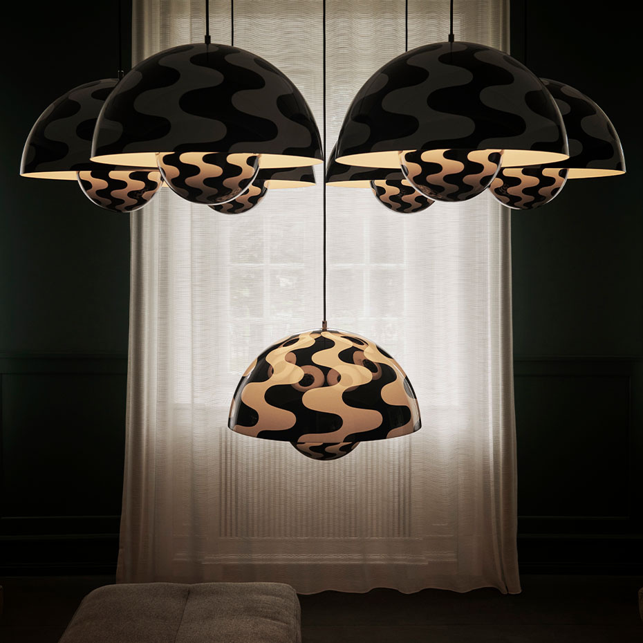 Flowerpot Pendel VP2 Ø50cm Vermilion Red