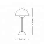 Flowerpot Bordslampa VP3 Signal Green Flowerpot Bordslampa VP3 Signal Green
